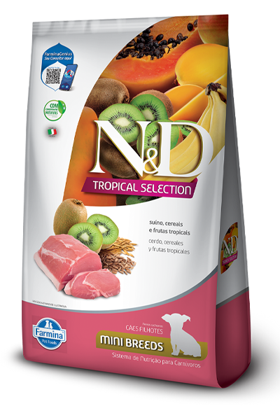 Cerdo, Cereales y Frutas Tropicales Puppy Mini